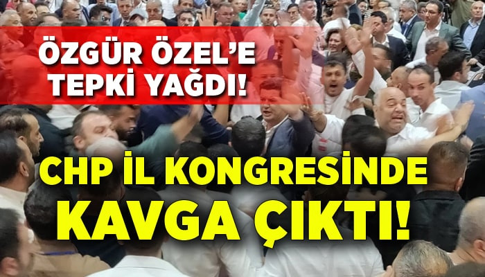 CHP İzmir kongresinde kavga çıktı!
