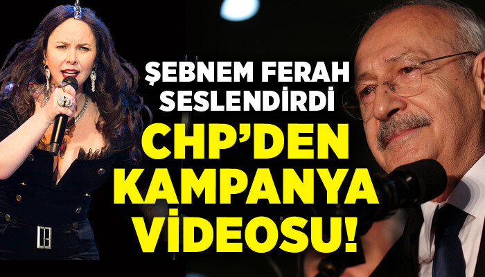 CHP’nin kampanya videosunu Şebnem Ferah seslendirdi! 